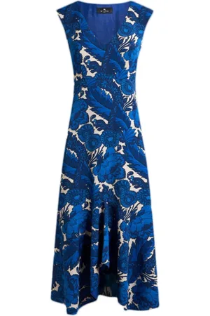 Etro Dames, Jurken, Blauw, Maat: M