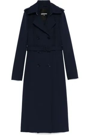 Patrizia Pepe Dames, Mantels, Blauw, Maat: S