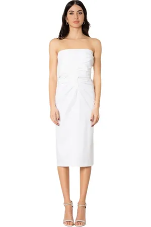 Max Mara Dames, Jurken, Wit, Maat: M Katoen