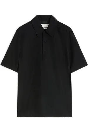 Jil Sander Heren, Tops, Zwart, Maat: M Wol