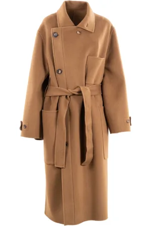Serafini Dames, Mantels, Bruin, Maat: XS Wol