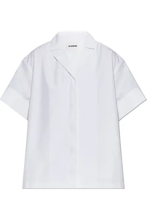 Jil Sander Dames, Blouses & Shirts, Wit, Maat: S Katoen