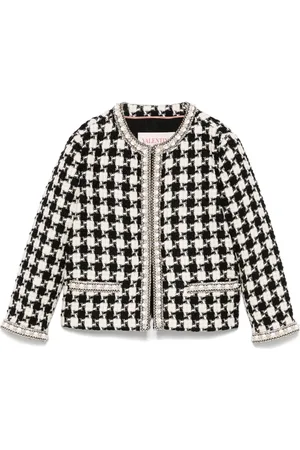 VALENTINO GARAVANI Dames, Jassen, Zwart, Maat: 2XL Tweed