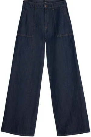 7 for all Mankind Dames, Jeans, Blauw, Maat: W29 Denim