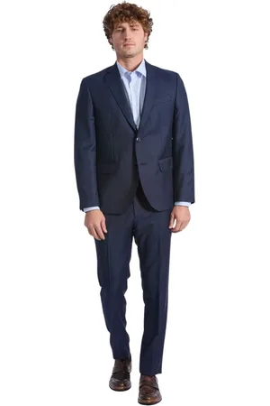 BALDININI Heren, Pakken, Blauw, Maat: L Tweed