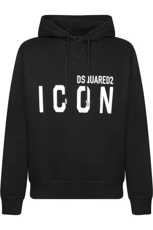 Dsquared2 Heren, Sweatshirts & Hoodies, Zwart, Maat: 2XL Katoen
