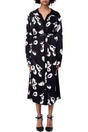HUGO BOSS Dames, Jurken, Zwart, Maat: XL Viscose
