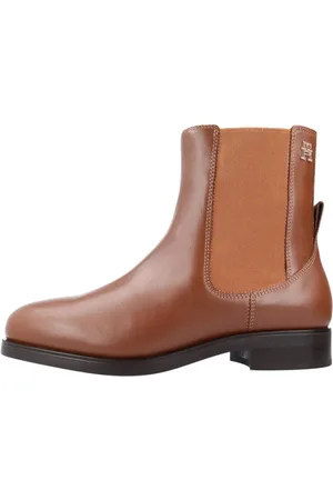 Tommy Hilfiger Dames, Schoenen, Bruin, Maat: 40 EU Leer