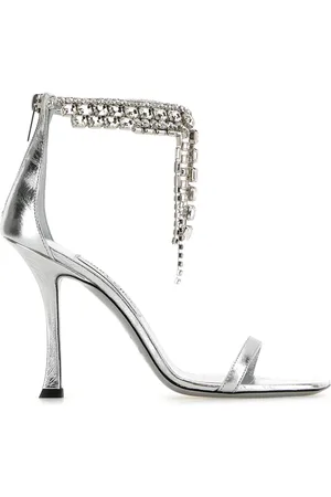 Jimmy Choo Dames, Schoenen, Grijs, Maat: 40 EU Leer