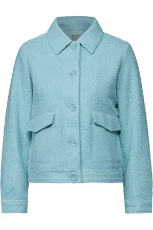 CECIL Dames, Truien, Blauw, Maat: S Wol