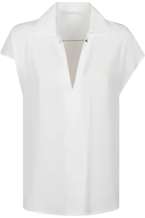 Patrizia Pepe Dames, Blouses & Shirts, Wit, Maat: M Viscose