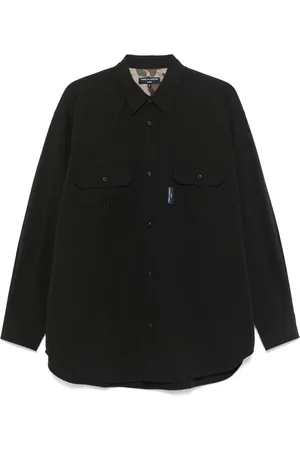 Comme des Garçons Heren, Overhemden, Zwart, Maat: M Katoen