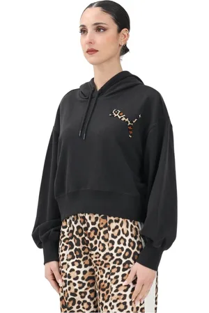 PUMA Dames, Sweatshirts & Hoodies, Zwart, Maat: M