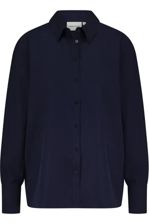 Fabienne Chapot Dames, Blouses & Shirts, Blauw, Maat: L Linnen