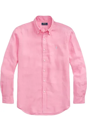 Ralph Lauren Heren, Overhemden, Roze, Maat: L Katoen