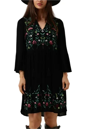 Y.A.S Dames, Jurken, Zwart, Maat: XS
