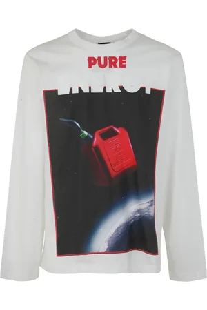 Diesel Heren, Tops, Wit, Maat: S Leer
