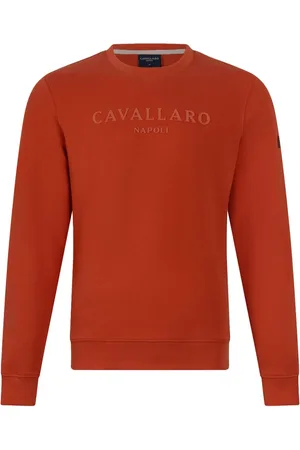 Cavallaro Napoli Heren, Sweatshirts & Hoodies, Oranje, Maat: M Katoen