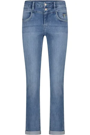 Red Button Dames, Jeans, Blauw, Maat: L Katoen