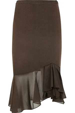 Tom Ford Dames, Rokken, Bruin, Maat: M Viscose
