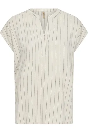 soyaconcept Dames, Blouses & Shirts, , Maat: 2XL Linnen