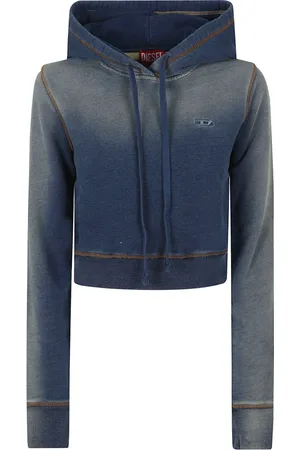 Diesel Dames, Sweatshirts & Hoodies, Blauw, Maat: S Katoen