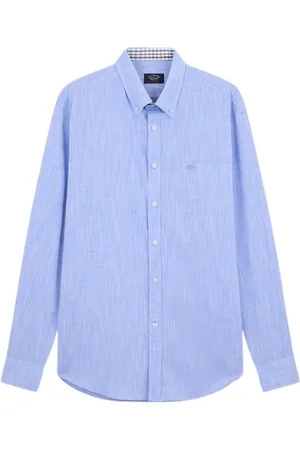 Paul & Shark Heren, Overhemden, Blauw, Maat: 2XL Katoen
