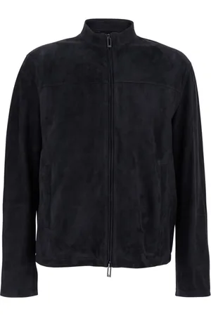 Emporio Armani Heren, Jassen, Blauw, Maat: L Suède