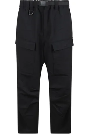 Y-3 Heren, Broeken, Zwart, Maat: S Flanel