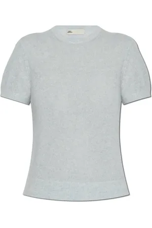 Tory Burch Dames, Truien, Blauw, Maat: S Kasjmier