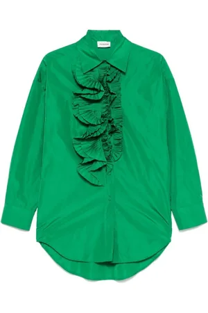 P.A.R.O.S.H. Dames, Blouses & Shirts, Groen, Maat: S