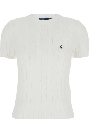 Ralph Lauren Dames, Truien, Wit, Maat: L Katoen