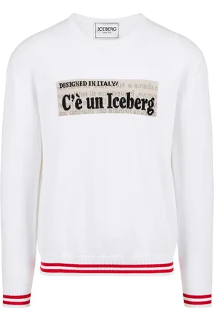 Iceberg Heren, Truien, Wit, Maat: M Katoen