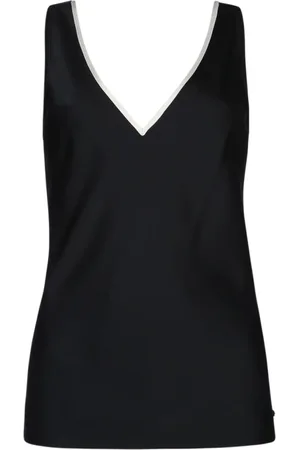 Calvin Klein Dames, Tops, Zwart, Maat: M Satijn