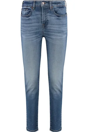 7 for all Mankind Dames, Jeans, Blauw, Maat: W24 Katoen