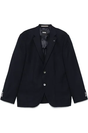HUGO BOSS Heren, Jassen, Blauw, Maat: L Wol