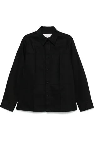 Jil Sander Heren, Overhemden, Zwart, Maat: S Denim