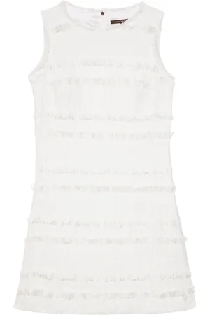 Luisa Cerano Dames, Jurken, Wit, Maat: S Tweed