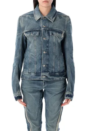 Rick Owens Dames, Jassen, Blauw, Maat: S Katoen