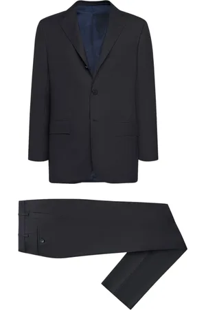 Kiton Heren, Pakken, Blauw, Maat: XL Wol
