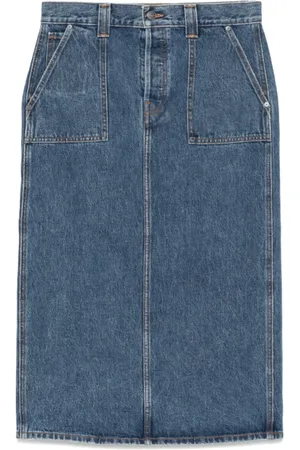 Khaite Dames, Rokken, Blauw, Maat: W28 Denim