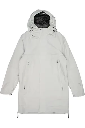 KRAKATAU Heren, Mantels, Grijs, Maat: L Nylon