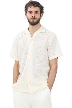 SELECTED Heren, Overhemden, Wit, Maat: XL Suède
