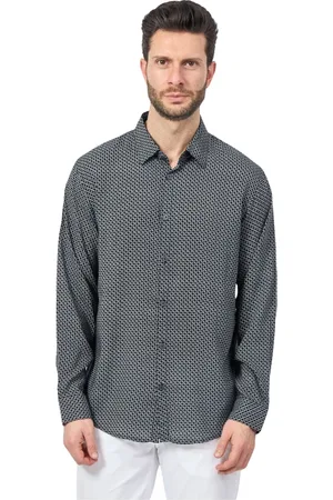 Armani Exchange Heren, Overhemden, Blauw, Maat: L Katoen