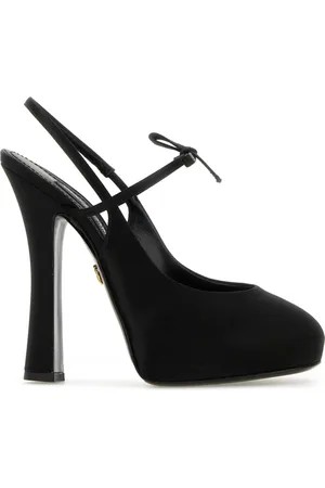 Dolce & Gabbana Dames, Schoenen, Zwart, Maat: 38 EU Satijn