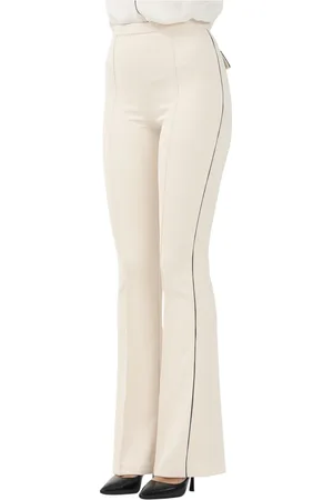 Elisabetta Franchi Dames, Broeken, Wit, Maat: XS