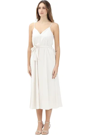 Armani Exchange Dames, Jurken, Wit, Maat: M Leer