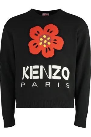 Kenzo Heren, Truien, Zwart, Maat: XL Wol
