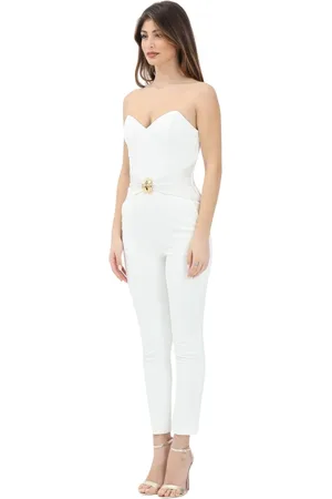Elisabetta Franchi Dames, Jumpsuits & Playsuits, Wit, Maat: L