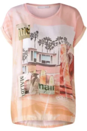 Oui Dames, Tops, Veelkleurig, Maat: M
